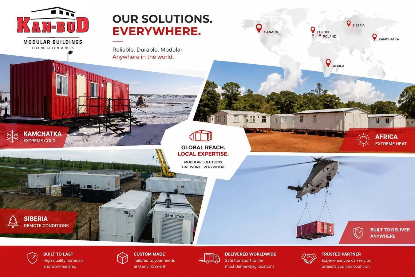 Regardless of the location, what counts is solidity, functionality and proven modular solutions!